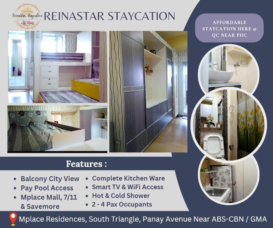 Reinastar Staycation @ Mplace Residences Manila Exterior photo